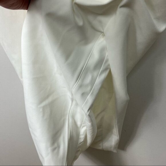 NEW Lavish Alice Bustier Corset Cocktail Dress White Size 10 Midi Asymmetrical - Picture 11 of 12